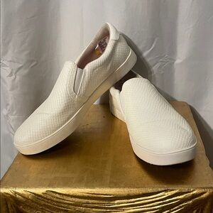 Dr Scholls White Slip-On Shoes